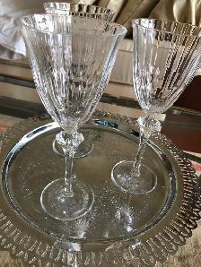 3 Elegant LONG STEM CRYSTAL CHAMPAGNE FLUTE GLASSES - Photo 2