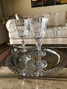 3 Elegant LONG STEM CRYSTAL CHAMPAGNE FLUTE GLASSES - Photo 5