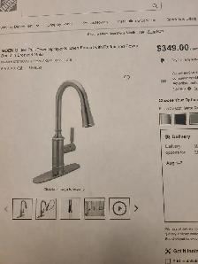 2 BRAND NEW MOEN GOLD PULL DOWN KITCHEN FAUCETS - Photo 4