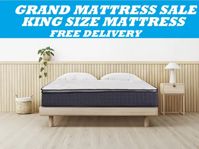 KING SIZE MATTRESS 11'POCKET COIL Ultra-Plush Gel Foam. (CICELY)