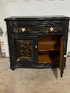 Gorgeous Serprntine  Credenza  with Floral Gold Accents - Photo 4