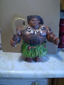 DISNEY  MAUI DOLL FROM MOANA MOVIE-LIGHTED HOOK-USED-WORKS-$25 - Photo 3