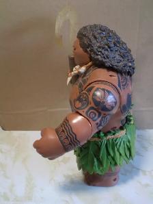 DISNEY  MAUI DOLL FROM MOANA MOVIE-LIGHTED HOOK-USED-WORKS-$25 - Photo 6
