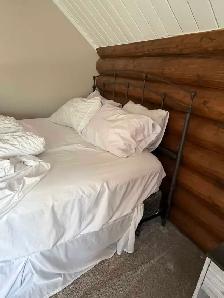 2 queen beds. Mattress, boxspring, frame and head board