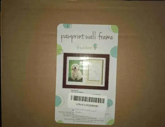 Tiny Ideas Paw Print Picture Frame