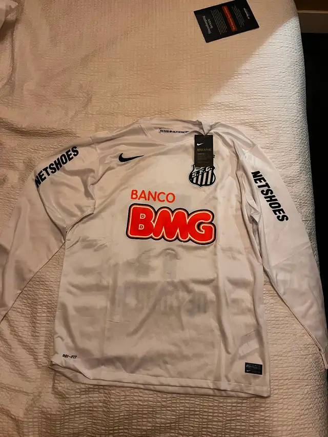 NEW LONG SLEEVE SANTOS HOME NEYMAR JERSEY