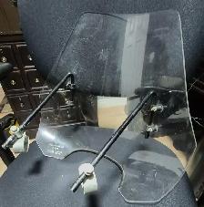 VINTAGE MOTOPLEX MOTORCYCLE WINDSHIELD –UNIVERSAL – DOT APPROVED - Photo 3