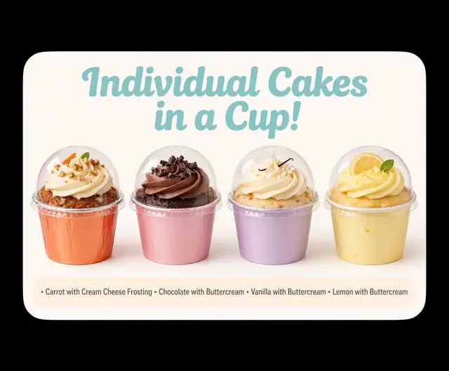 Individual CAKES in a CUP
