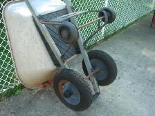 Contractors style wheelbarrow,, dual wheels, rear wheels, used - Photo 9