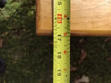 7' pine bench - Photo 2