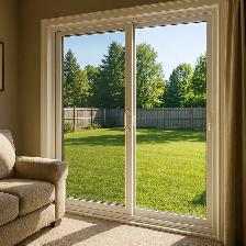 Affordable Sliding Patio Doors – White Vinyl (All-In Package)
