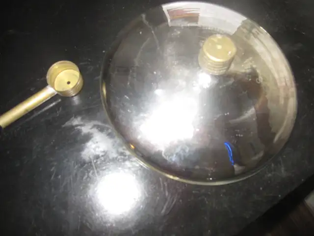 7 1/4' 2PC MERCURY GLASS REFLECTOR FOR BRACKET OIL LAMP