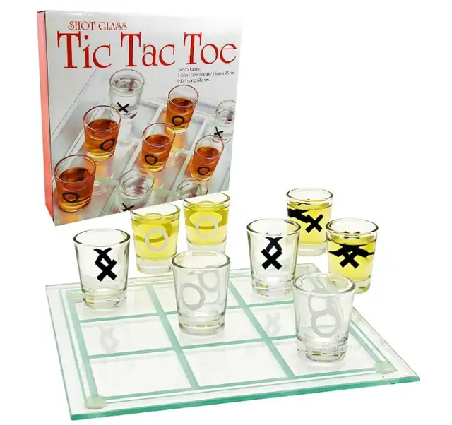 Tic Tac Toe Shot Glass Game