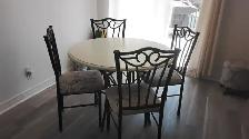 Round Dining Table and Four Chairs - Photo 2