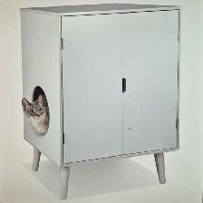 PENN-PLAX HIDDEN LITTER BOX CABINET – CAT FURNITURE – NEW SEALED