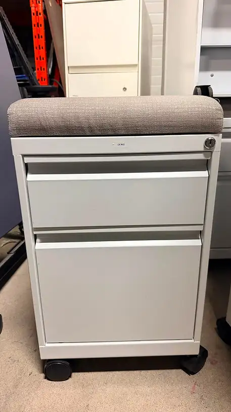 Steelcase Mobile Pedestal with Cushion Top - Call Us Now!