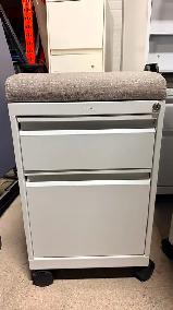 Steelcase Mobile Pedestal with Cushion Top - Call Us Now!