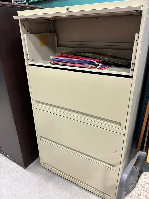 4 Drawer Lateral Filing Cabinet-Used Cabinets-Call Now!