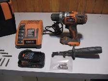 Complete RIDGID 18 Volt Drill Package with Accessories - Photo 2