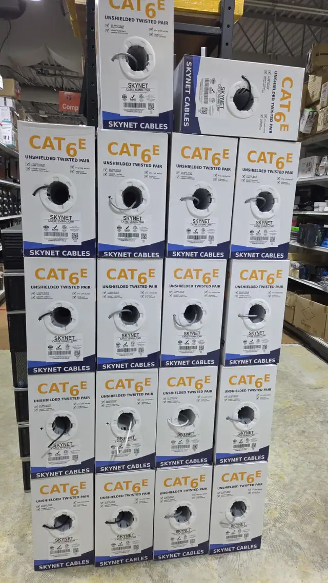 CAT6 FT4 1000FT COPPER CABLE WHITE COLOR