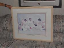 FRAMED AND MATTED IMPRESSIONISM SIGNED PRINT