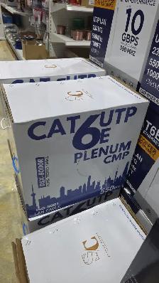 SKYNET CAT6E FT6 1000FT ISO CERTIFIED SOLID COPPER BULK CABLE