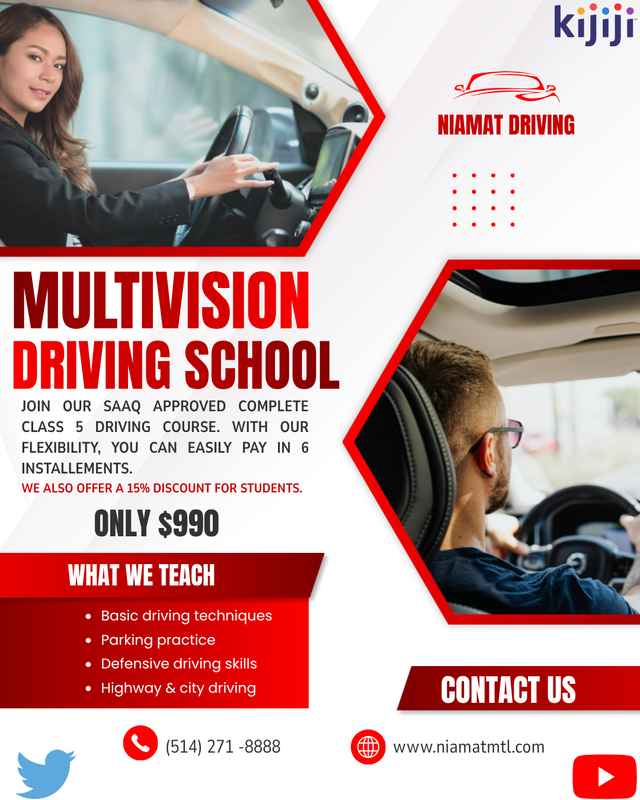 FULL CLASS-5, CAR DRIVING COURSE FROM  S.A.A.Q APPROVED SCHOOL