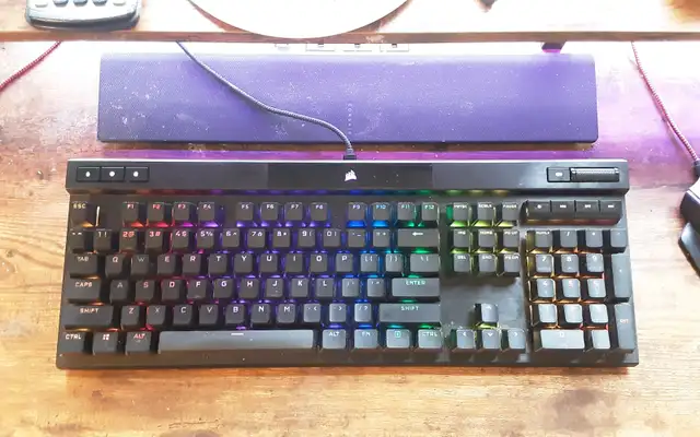 CORSAIR K70 RGB PRO Mechanical Keyboard (Cherry MX Red Switches)