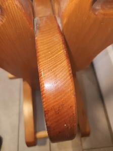 Vintage Mid-Century Modern Wooden Rocking Elephant – Solid Pine - Photo 4