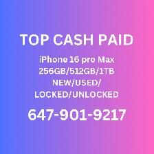 iphone 16/16pro/16promax USED 512GB CASH PAID!