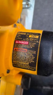 DEWALT 18v 6-1/2' Cordless Circular Saw TOOL ONLY - DW939 - Photo 3