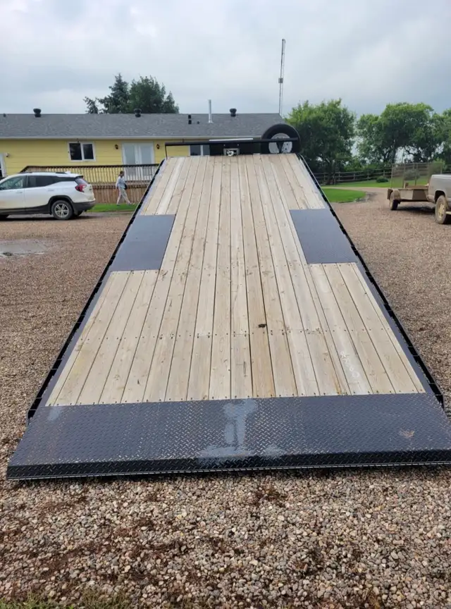 2018 Double A Trailer HB148, 24 ft. Hyd. tilt deck