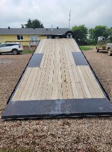 2018 Double A Trailer HB148, 24 ft. Hyd. tilt deck
