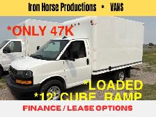 2024 CHEVROLET EXPRESS 3500 12’ CUBE VAN RAMP LOADED CAN LEASE!