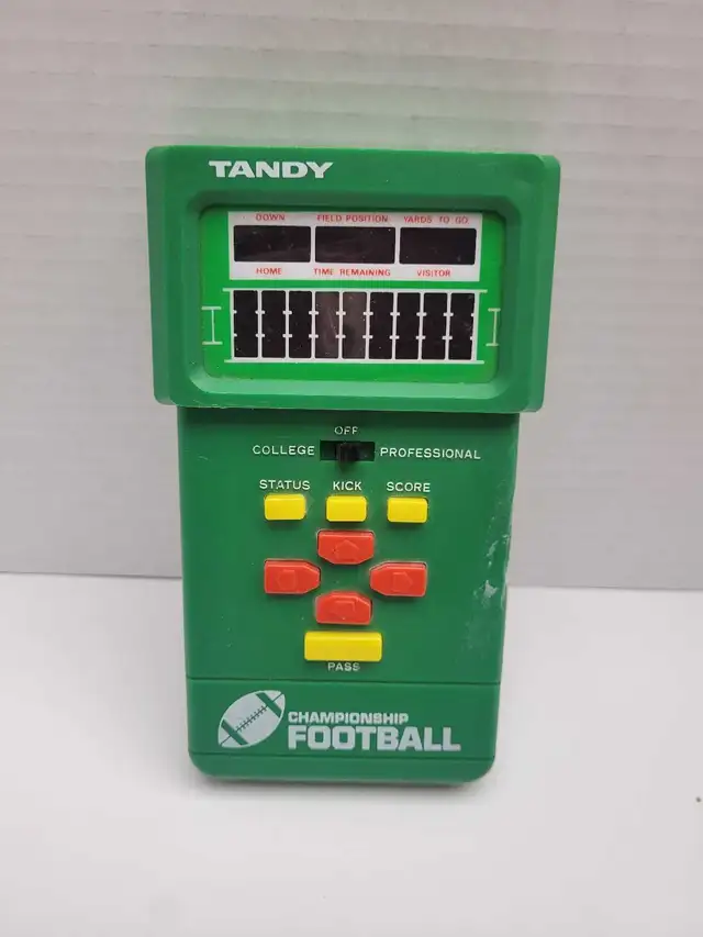 Tandy Championship Football Handheld Game