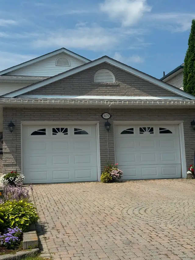 Steel craft garage doors. 9’ W x 8’ H.