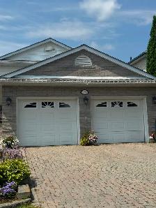 Steel craft garage doors. 9’ W x 8’ H.