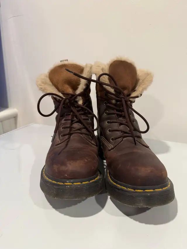 Doc Martens Lined Lace Up Boots