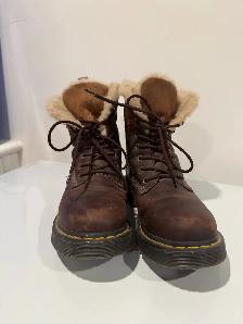 Doc Martens Lined Lace Up Boots