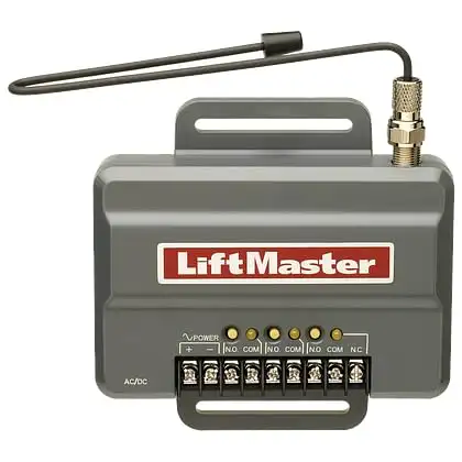 Garage Door Liftmaster 850LM Security  Gate and Garage Door Open