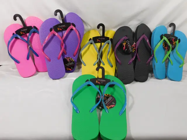 For Sale Ladies Flip Flops - 'Chatties' - Total of 57 pairs