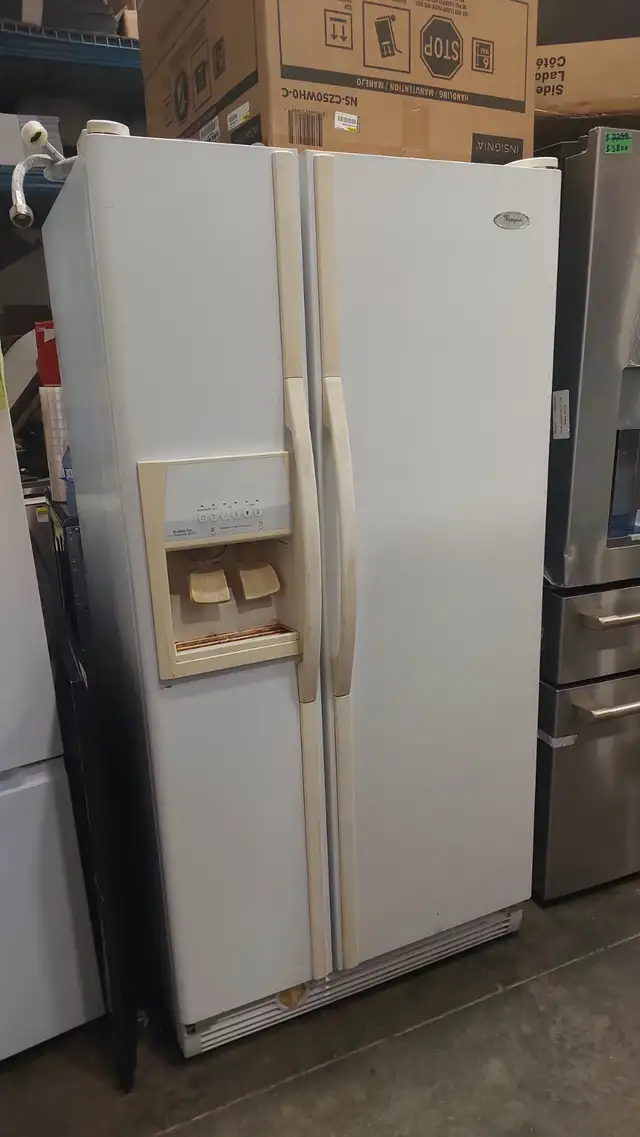 Whirlpool 33' 21.9 Cu. Ft. Side-by-Side Refrigerator – White