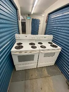 WHITE ELECTRIC STOVES 30"
