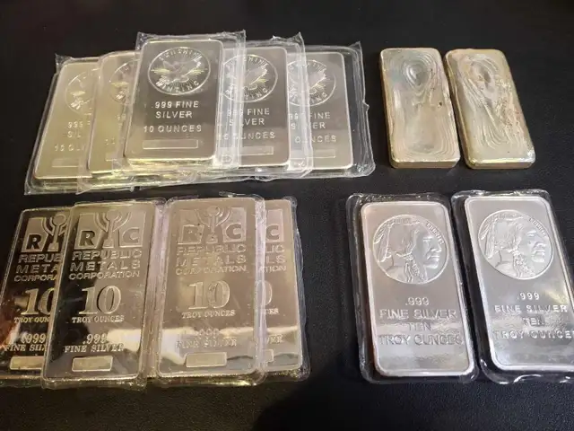 10 oz Silver Bars at SPOT