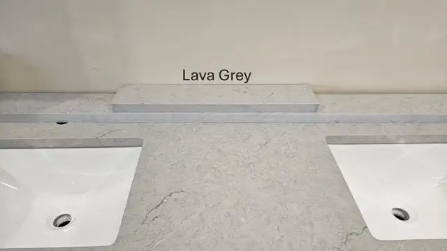 Double Sink Quartz Countertop