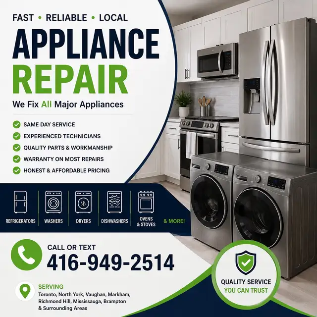 Fridge & Appliance Repair | 416-949-2514