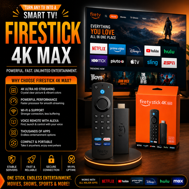 Android, Tv , box , with , firestick & 4K service