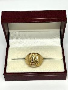 10K brushed Eagle Men’s Ring
