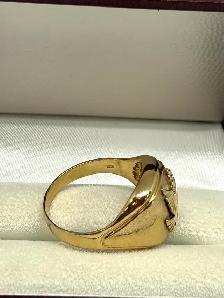10K brushed Eagle Men’s Ring - Photo 7