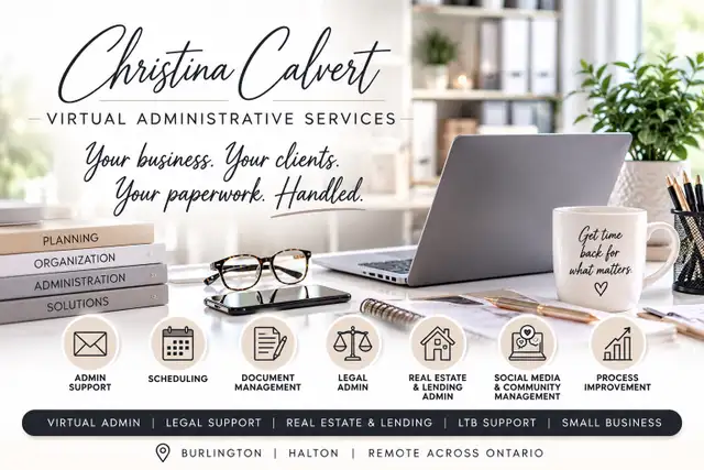 ⭐ VIRTUAL ADMINISTRATIVE SERVICES | BURLINGTON, HALTON & REMOTE